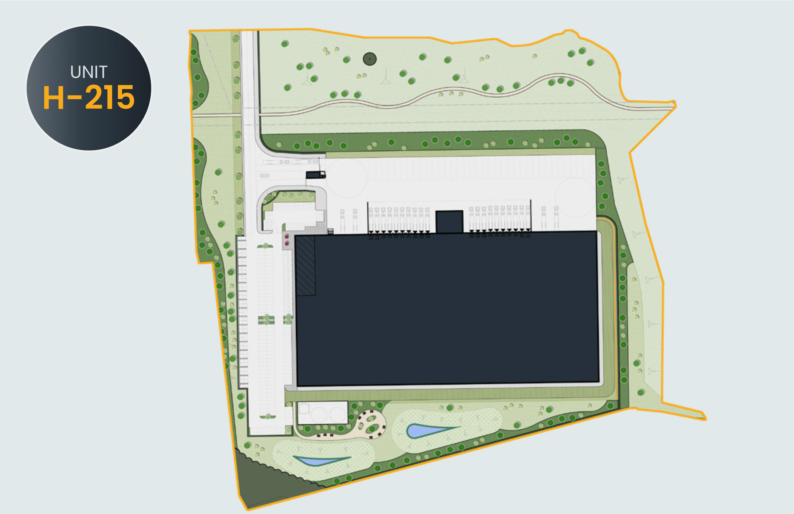 H-215 Site plan of industrial unit H-215