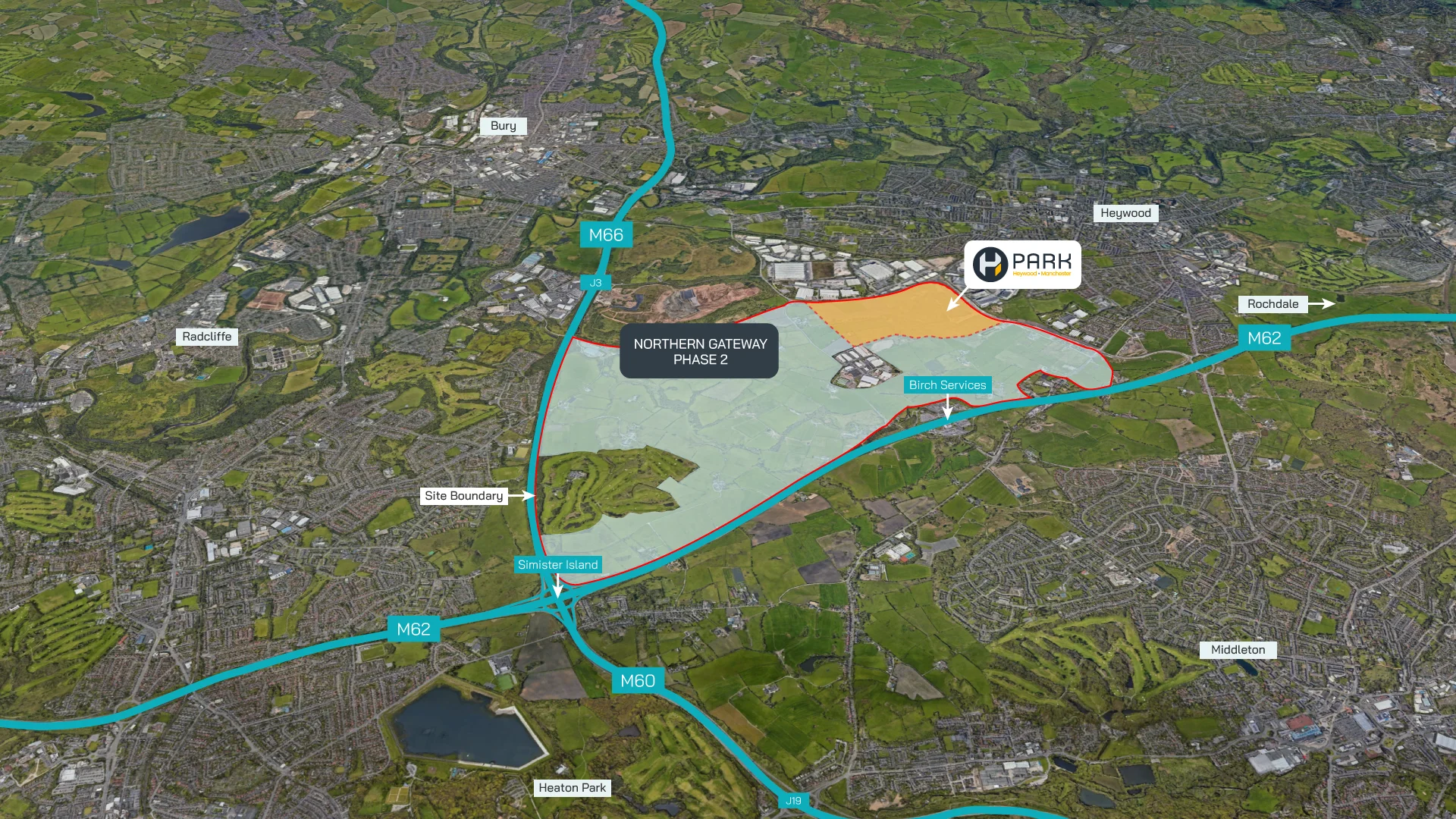 Map highlighting Northern Gateway Phase 2 area